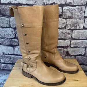 Steve Madden Camel Colored Leather Boots 8 1/2